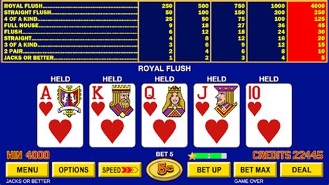 video poker - classic casino games free offline